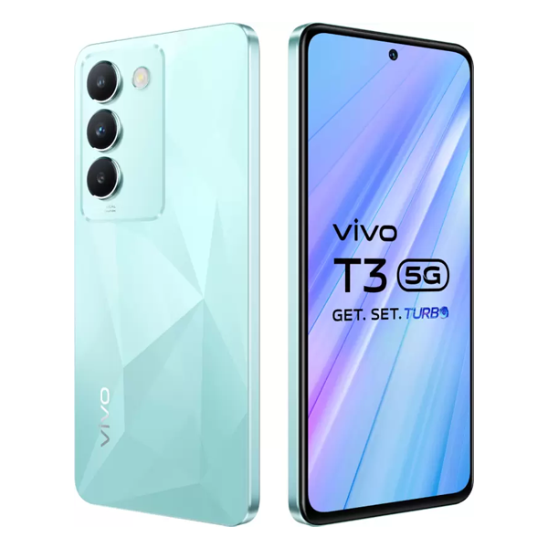 Buy Vivo T3 5G 8 GB RAM 128 GB Crystal Flake Mobile Phone - Vasanth and Co